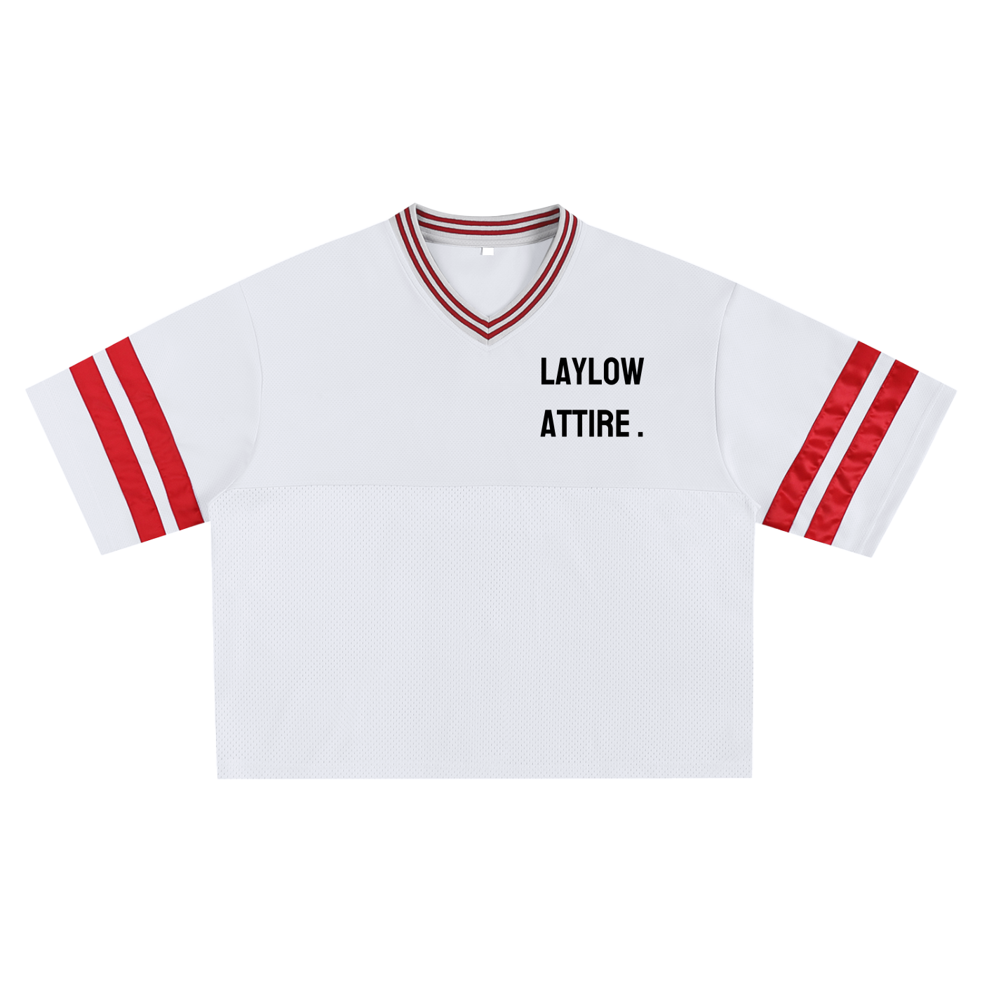 “Crop” Taped Mesh Boxy T-shirt