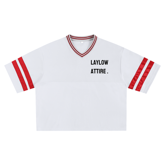 “Crop” Taped Mesh Boxy T-shirt